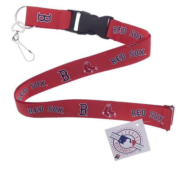 MLB Boston Red Sox Logo Clip Keychain Lanyard - Picture 1 of 1